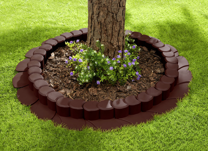 SALE % - Flexi-Rasenkante, 8er-Set, mit Fahrspur, in Farbe DUNKELBRAUN Ansicht 1