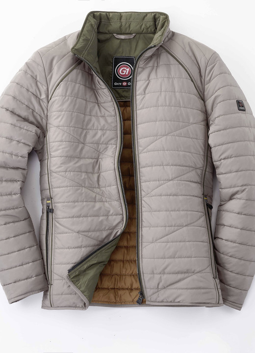 Herrenmode - Steppkurzjacke von «Gate One» in 4 Farben, in Größe 048 bis 064, in Farbe BEIGE