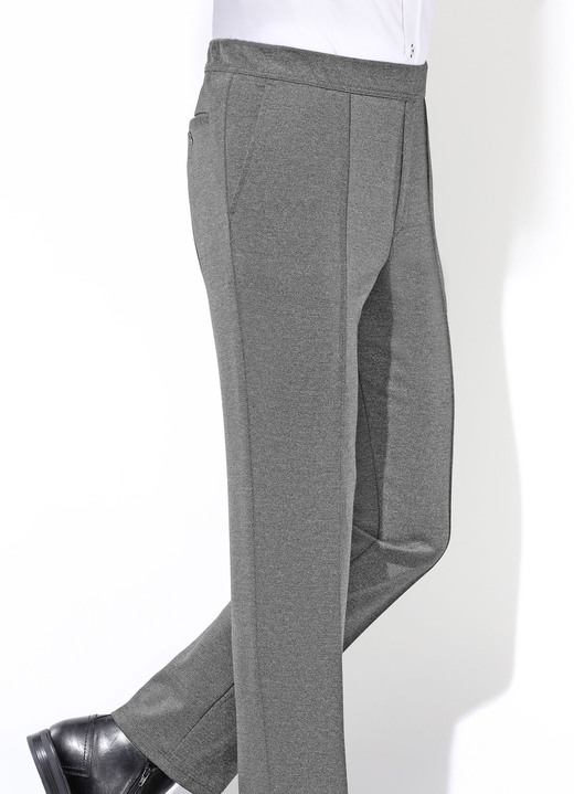 Hosen - «Klaus Modelle»-Schlupfhose in 3 Farben Hosen - «Klaus Modelle»-Schlupfhose in 3 Farben, in Größe 024 bis 062, in Farbe MITTELGRAU MELIERT