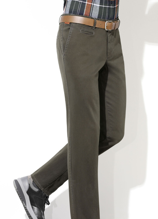 Herrenmode - «Francesco Botti»-Hose in 4 Farben, in Größe 024 bis 062, in Farbe OLIV Ansicht 1