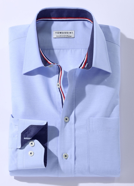 Hemden, Pullover & Shirts - Hemd in 4 Farben mit Brusttasche Hemden, Pullover & Shirts - Hemd in 4 Farben mit Brusttasche, in Größe 038 bis 048, in Farbe HELLBLAU