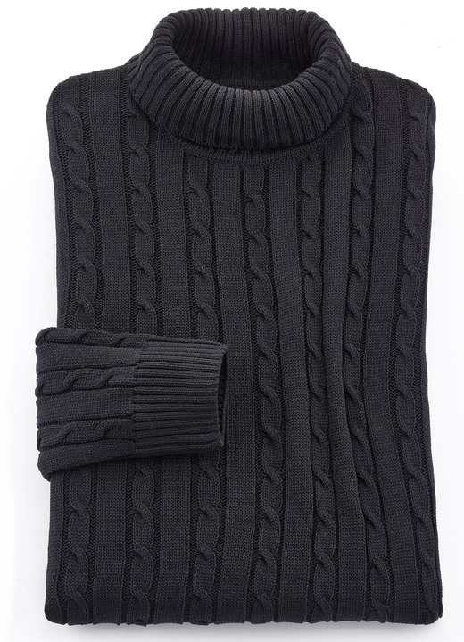 Hemden, Pullover & Shirts - Rollkragenpullover in 5 Farben Hemden, Pullover & Shirts - Rollkragenpullover in 5 Farben, in Größe 046 bis 062, in Farbe SCHWARZ