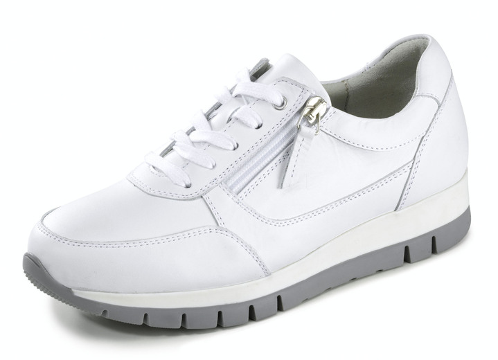 Komfortschuhe - ELENA EDEN, sportliche Damen-Sneaker, Weite H, mit herausnehmbarem Fussbett, in Größe 036 bis 042, in Farbe WEISS Ansicht 1