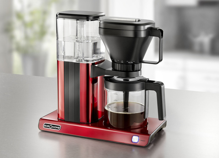 - Bob Home Filterkaffeemaschine für Kaffee wie von Hand gebrüht, in Farbe ROT