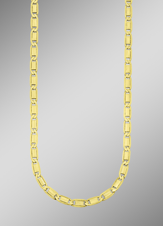 Halsketten & Armbänder - Massive Plättchenkette, diamantiert, in Farbe  Ansicht 1