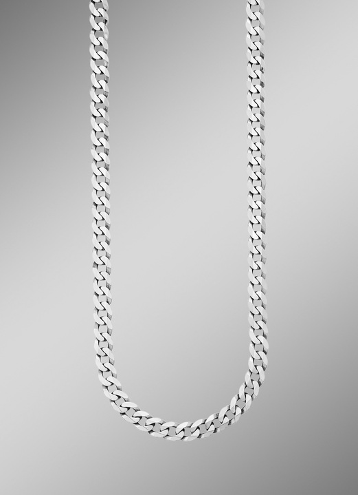 Halsketten & Armbänder - Zeitlose Panzerketten-Garnitur, in Farbe , in Ausführung Halskette, 45 cm Ansicht 1