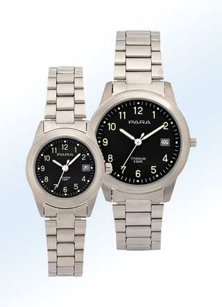 Wasserdichte Quartz-Partneruhren