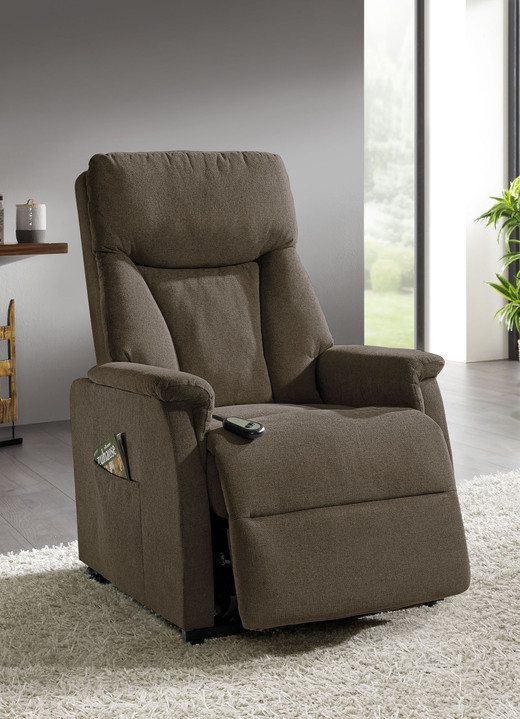 - TV-Sessel mit Motor und Aufstehhilfe, in Farbe HASELNUSS Ansicht 1