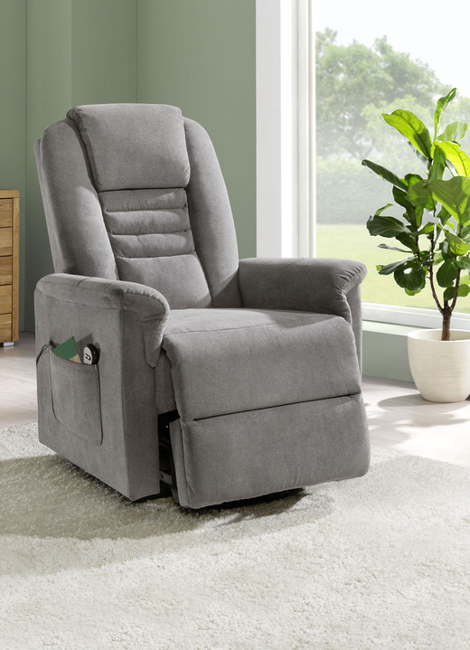 TV- & Relaxsessel - TV-Sessel mit Motor und Aufstehhilfe, in Farbe GRAU Ansicht 1