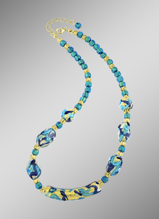 Halsketten & Armbänder - Halskette mit Muranoglas, in Farbe  Ansicht 1