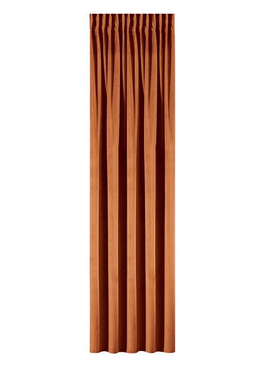 Klassisch - Energiespar-Verdunkelungsschal mit Multifunktionsband, in Größe 358 (H145xB140 cm) bis 456 (H245xB140 cm), in Farbe TERRA Ansicht 1