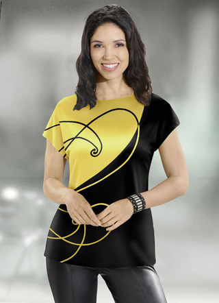 Shirt mit Inkjet-Druck
