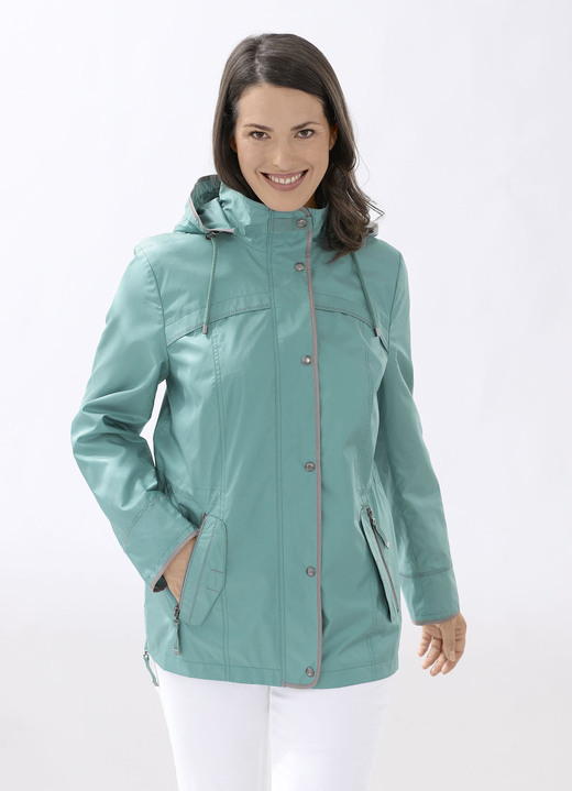 Jacken, Mäntel, Blazer - Funktionsjacke mit Reißverschluss an den Seitenschlitzen Jacken, Mäntel, Blazer - Funktionsjacke mit Reißverschluss an den Seitenschlitzen, in Größe 040 bis 060, in Farbe PAZIFIK