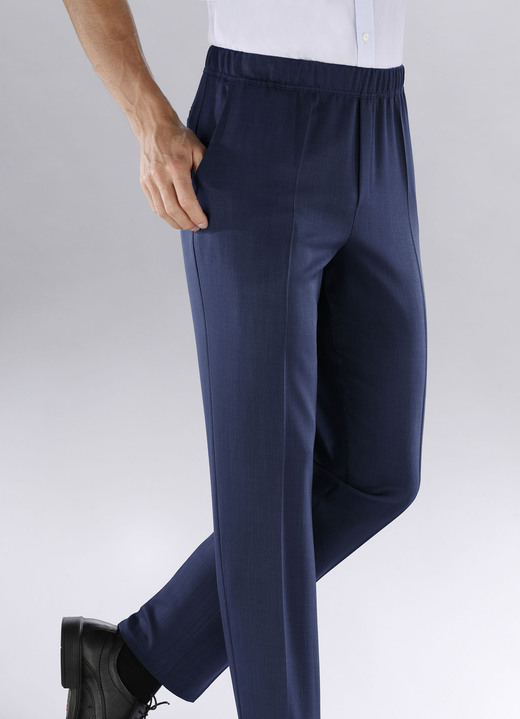 Hosen - «Klaus Modelle»-Schlupfhose in 4 Farben Hosen - «Klaus Modelle»-Schlupfhose in 4 Farben, in Größe 025 bis 064, in Farbe MARINE MELIERT