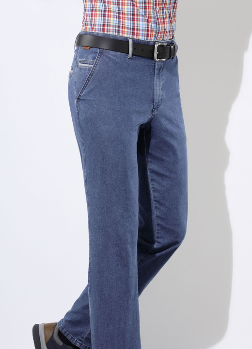 Hosen - «Francesco Botti»-Jeans in 3 Farben, in Größe 024 bis 062, in Farbe JEANSBLAU Ansicht 1