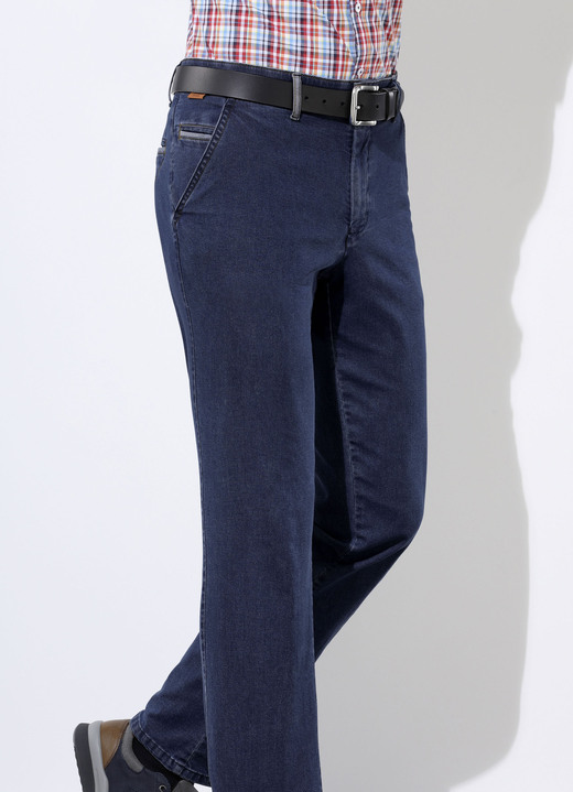 - «Francesco Botti»-Jeans in 3 Farben, in Größe 024 bis 062, in Farbe DUNKELBLAU Ansicht 1