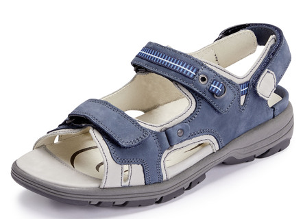 Waldläufer, sportliche Damen-Sandalen, Weite H, mit herausnehmbarem Fussbett