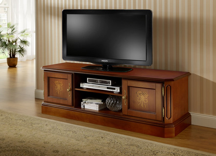 TV-Longboard in Nussbaum-Dekor
