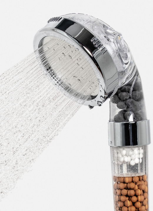 - Wasserspar-Duschkopf und Wassersparer, in Farbe CHROM Ansicht 1