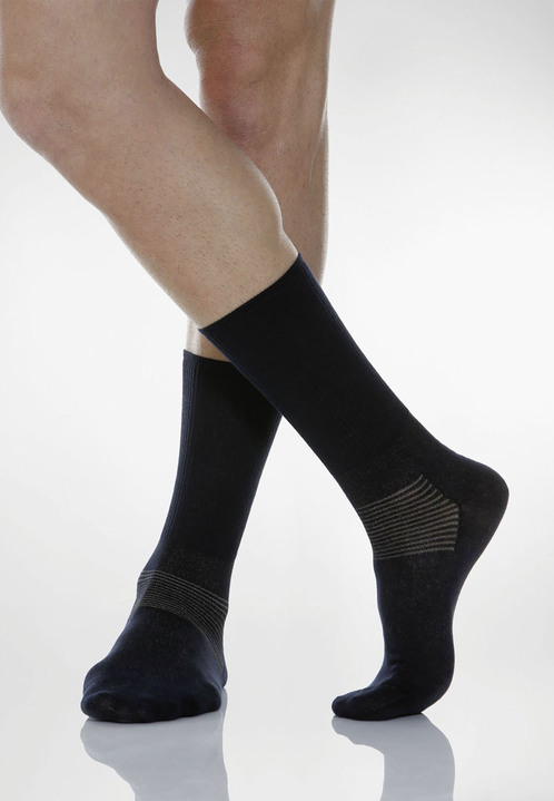 Strümpfe - Diabetiker-Socken oder -Kniestrümpfe, in Größe L bis XL, in Farbe MARINE, in Ausführung Socken Ansicht 1