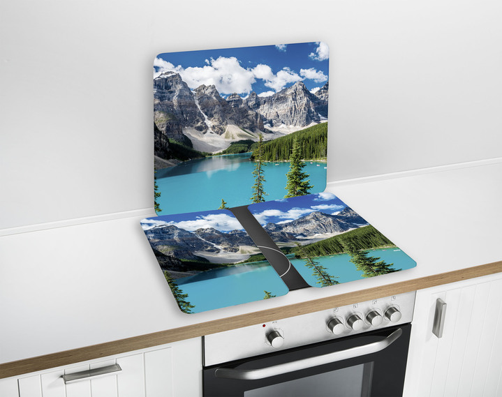 Haushaltshelfer - Herdabdeckplatten Bergsee, 2er-Set, in Farbe BERGSEE Ansicht 1
