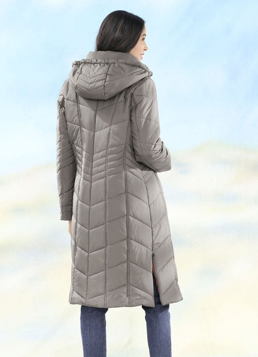 Jacken, Mäntel, Blazer - Mantel in 2 Farben, in Größe 038 bis 056, in Farbe KIESEL Ansicht 1