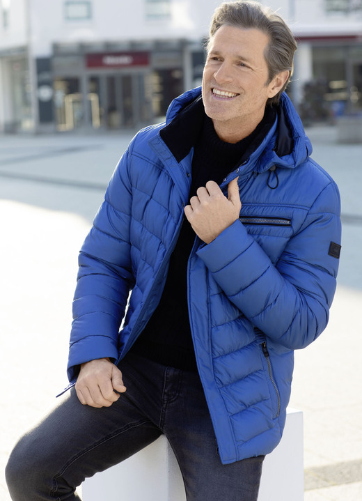 - Steppkurzjacke von «New Canadian», in Größe 024 bis 064, in Farbe ROYALBLAU Ansicht 1