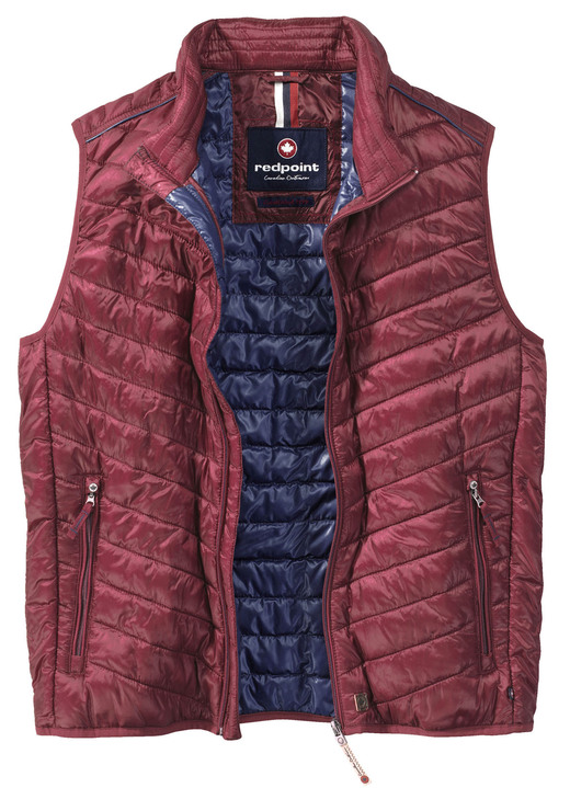 Sakkos & Jacken - Gilet von «Redpoint» in 4 Farben Sakkos & Jacken - Gilet von «Redpoint» in 4 Farben, in Größe 3XL (58) bis XXL (56), in Farbe DUNKELROT
