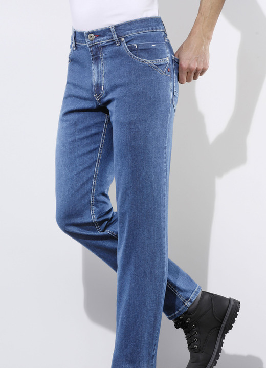 Hosen - «Francesco Botti»-Jeans in 3 Farben, in Größe 024 bis 060, in Farbe HELLJEANS Ansicht 1