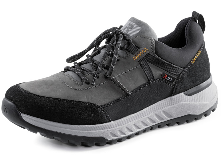 - Rieker Sneaker mit Schnürung, in Größe 040 bis 047, in Farbe GRAU-SCHWARZ Ansicht 1