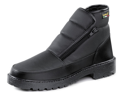 Stiefelette aus Synthetikmaterial