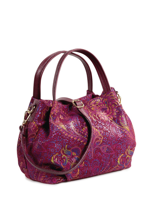 Taschen - Laurina Tasche aus bedrucktem Kalbleder, in Farbe RUBINROT-BUNT Ansicht 1