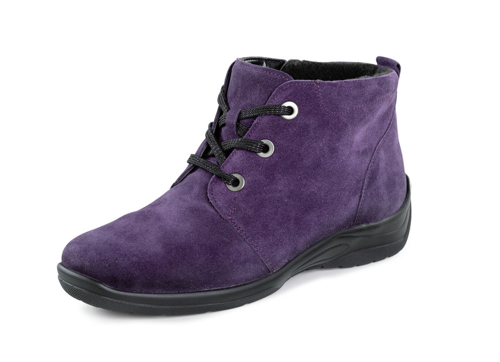 Komfortschuhe - Waldläufer, bequeme Damen-Boots, Winterschuhe, Weite H, mit herausnehmbarem Fußbett, in Größe 4 1/2 bis 9, in Farbe LILA Ansicht 1