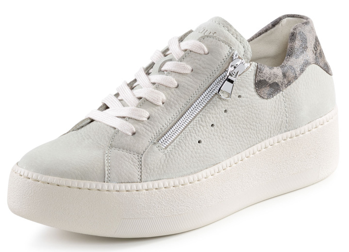 Komfortschuhe - Waldläufer Sneaker in trendiger Leo-Optik, in Größe 4 bis 8 1/2, in Farbe BEIGE Ansicht 1