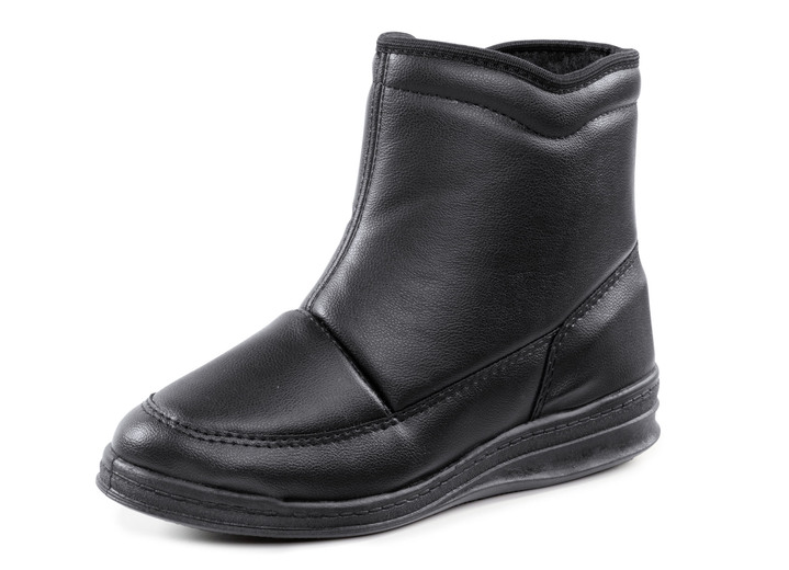 Stiefel & Stiefeletten - Stiefelette mit Warmfutter, in Größe 036 bis 042, in Farbe SCHWARZ Ansicht 1