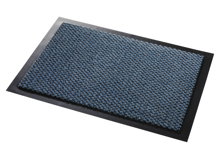 Fussmatten - Praktische Schmutzfangmatten für drinnen und draussen, in Größe 101 (40x60 cm) bis 103 (60x80 cm), in Farbe BLAU Ansicht 1