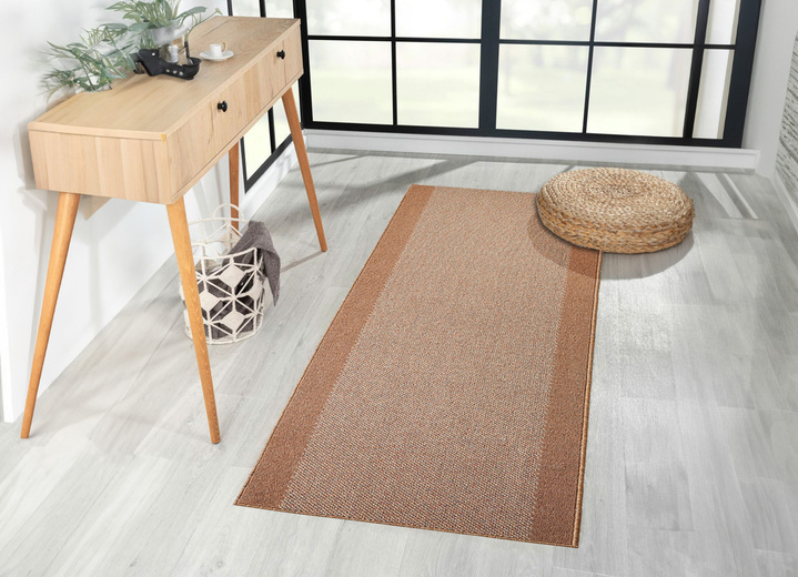 Läufer & Stufenmatten - Perfekte Läufer nach Ihrem Wunschmass, in Größe 100 (50 cm breit) bis 106 (100 cm breit), in Farbe BRAUN Ansicht 1