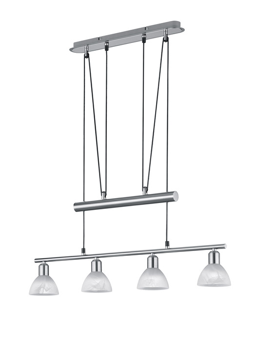 Lampen & Leuchten - Pendellampe aus mattem Metall, in Farbe NICKEL Ansicht 1