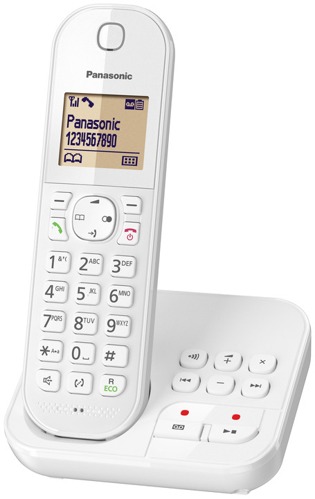 Smartphones & Telefone - Panasonic Grosstasten-Telefon mit Anrufbeantworter, in Farbe WEISS, in Ausführung Großtasten-Telefon mit Anrufbeantworter Ansicht 1