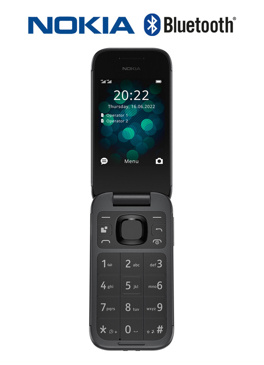 - Nokia 2660 Flip Grosstasten-Klapphandy, in Farbe SCHWARZ Ansicht 1