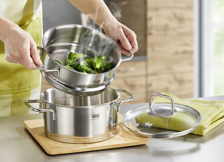 - Elo Bio-Dünster Citrin für wasserarmes, vitaminschonendes Garen, in Farbe EDELSTAHL Ansicht 1