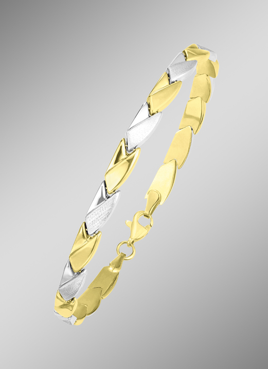 ohne Steine / mit Zirkonia - Armband in Bicolor, in Farbe  Ansicht 1