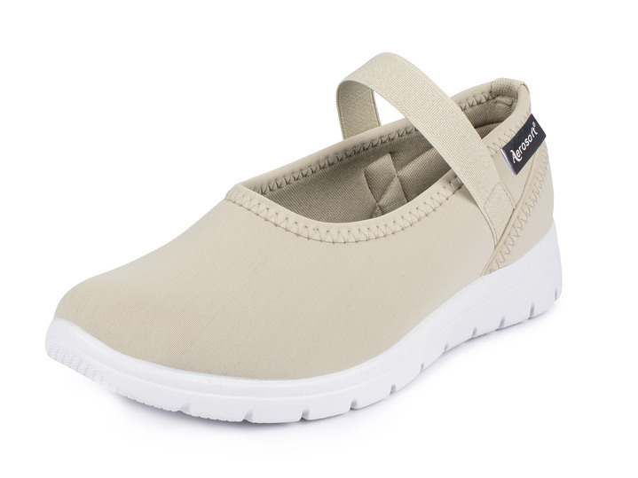 Komfortschuhe - Ballerina-Stretchschuh, in Größe 036 bis 042, in Farbe BEIGE Ansicht 1