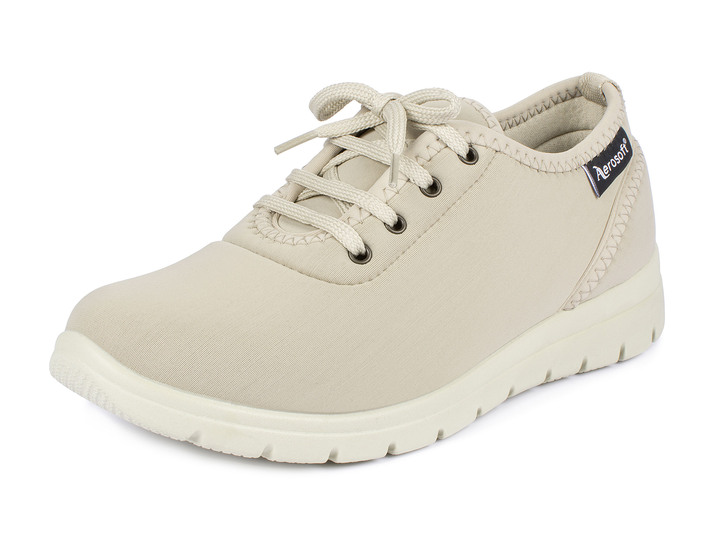 Komfortschuhe - Superleichter Schnürschuh, in Größe 036 bis 042, in Farbe BEIGE Ansicht 1