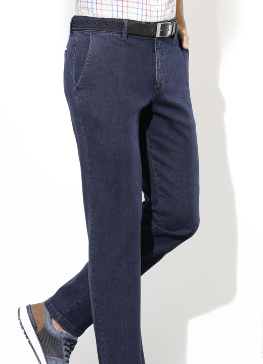 Hosen - Superstretch-Jeans von «Suprax» in 4 Farben, in Größe 024 bis 062, in Farbe DUNKELBLAU Ansicht 1