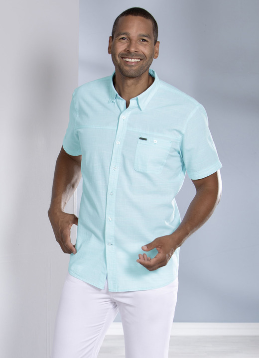 Hemden, Pullover & Shirts - Hemd mit Brusttasche Hemden, Pullover & Shirts - Hemd mit Brusttasche, in Größe 3XL(47/48) bis XXL(45/46), in Farbe MINT