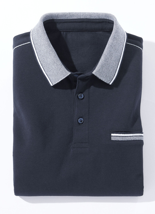 Hemden, Pullover & Shirts - Poloshirt in 3 Farben Hemden, Pullover & Shirts - Poloshirt in 3 Farben, in Größe 046 bis 062, in Farbe MARINE