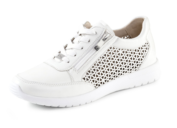 Komfortschuhe - ELENA EDEN, sommerliche Damen-Sneaker, Weite G, mit herausnehmbarem Fussbett, in Größe 036 bis 042, in Farbe NATURWEISS Ansicht 1