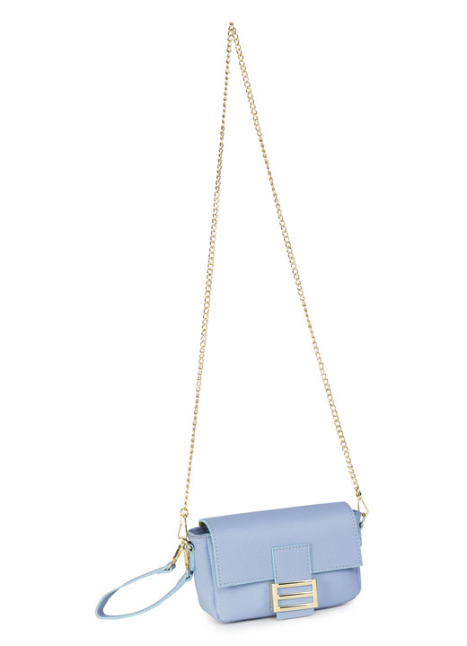 Taschen - Laurina Tasche mit trendigem Metallschmuck, in Farbe HIMMELBLAU Ansicht 1