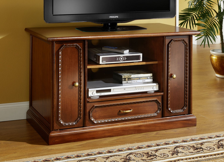 Sideboards & Kommoden - Hochwertige Möbelserie mit Echtholzfurnier, in Farbe NUSSBAUM, in Ausführung Sekretär Ansicht 1